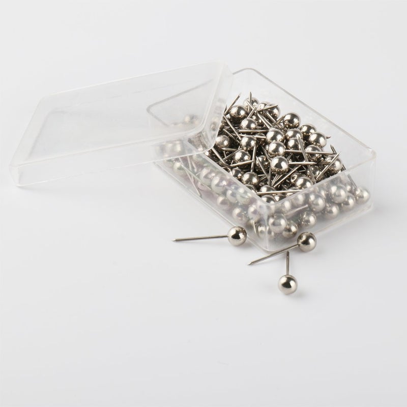 SUBANG 800 Pieces Map Tacks 1/8-Inch Retro Metallic Color Beads Head Marking Push Pins, 4 Colors - Image 5